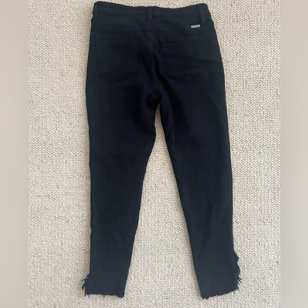 Black Distressed Jeans - Picture 4 of 5